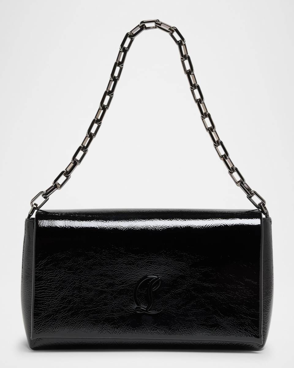 Loubi54 Large Flap Shoulder Bag in Naplak Leather